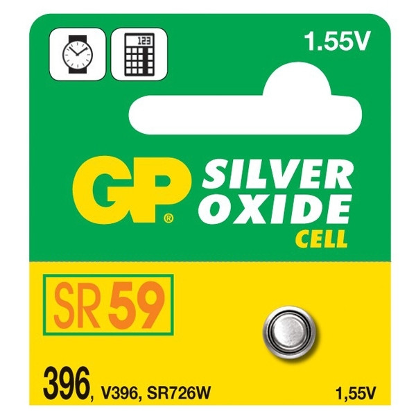 GP SR59 silver oxide button cell battery GP396 215108 - 1