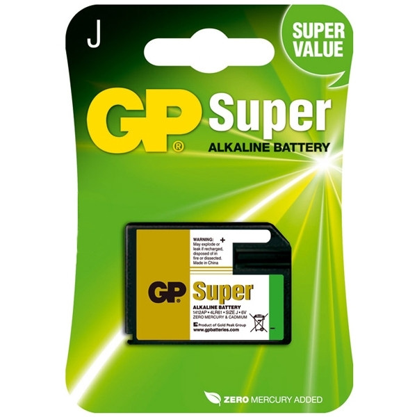 GP Super alkaline J 4LR61 battery GP1412AP 215128 - 1