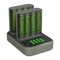 GP fast charging dock + GP 2600 ReCyko rechargeable AA / HR06 Ni-Mh battery (8-pack) AA AAA HR03 HR06 AGP00106