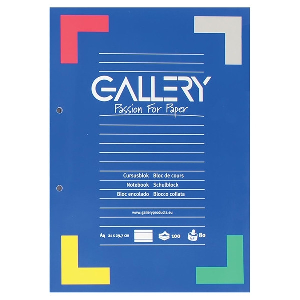 Notepad course block A4 | blue | Gallery | 100 sheets 400637 - 1