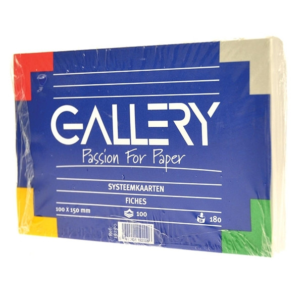 Gallery blank white system card, 150mm x 100mm (100-pack) 19200 400584 - 1