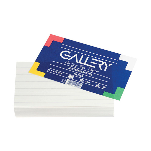 Gallery lined system cards, 125mm x 75mm (100-pack) 19110 206467 - 1