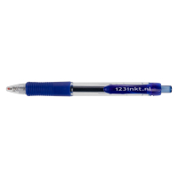 Gel pen | 0.5mm | blue | 123ink | 10-pack
