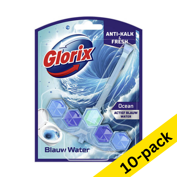 Glorix Active Blue Water Ocean toilet block, 48g (10-pack) SGL00102 - 1