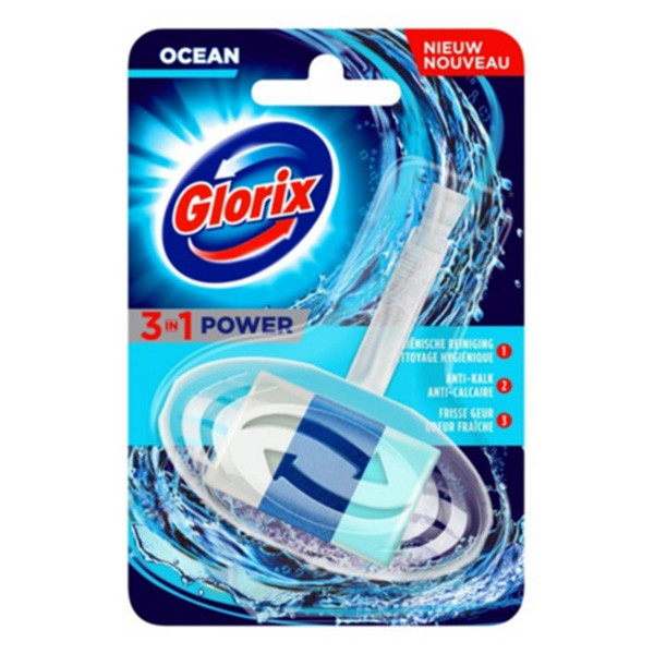 Toilet block 40g | Glorix 3-in-1 Power Ocean SGL00038 - 1