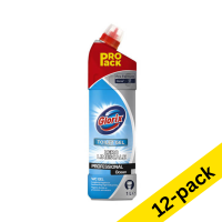 Toilet cleaner gel 1 litre | bleach-free | Glorix Pro Formula | 12-pack