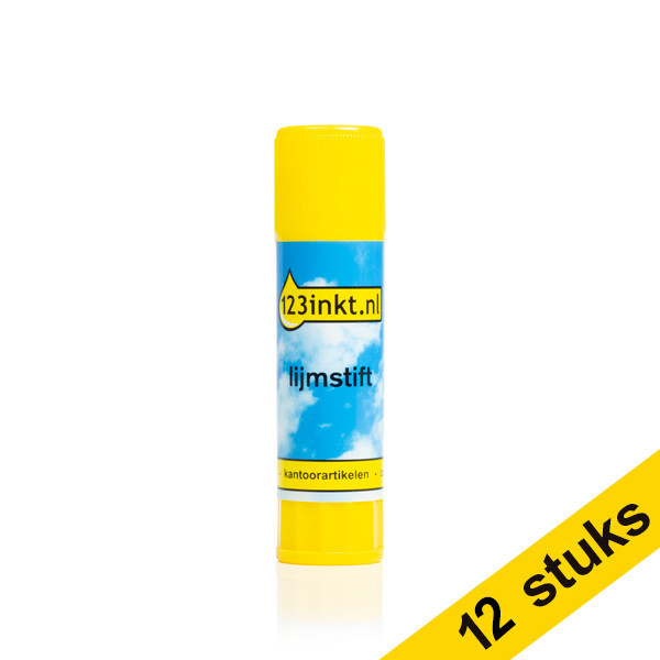 Glue stick 21g | 123ink | 12-pack 301325 - 1