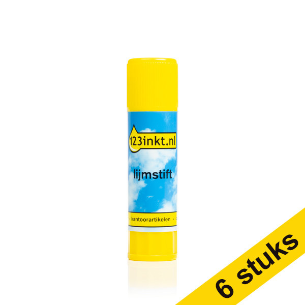 Glue stick 21g | 123ink | 6-pack 300567 - 1