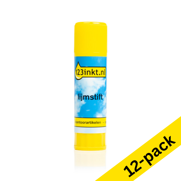 Glue stick 40g | 123ink | 12-pack 301326 - 1