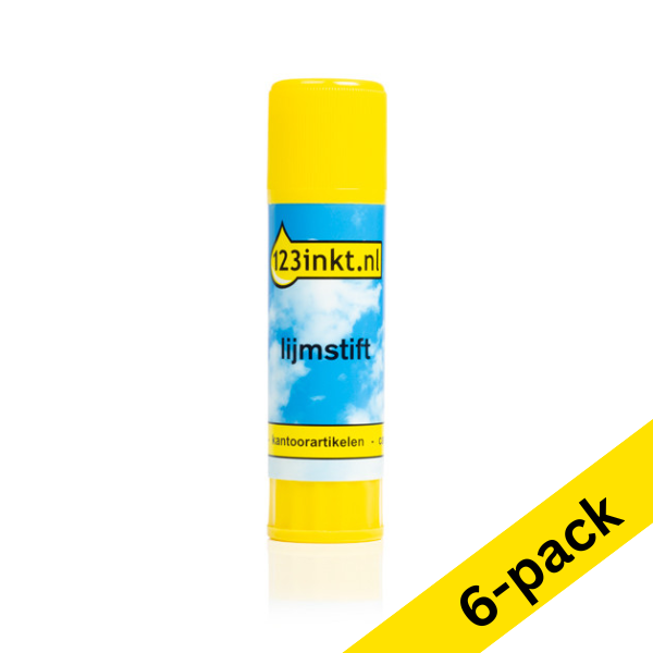 Glue stick 40g | 123ink | 6-pack 300568 - 1