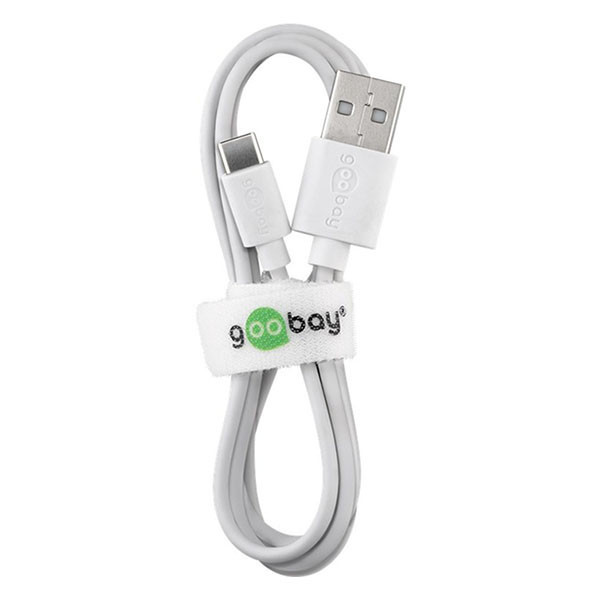 USB-A to USB-C cable (2m, USB 2.0) | Goobay | white K010214054 - 3