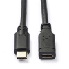 Goobay USB-C black extension cable (1 metre)