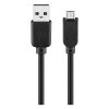 Goobay black USB-A to Micro USB cable, 3m N010201015 - 3