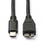 Goobay black USB-C to Micro B cable, 0.6m K070601070 - 1