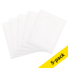 H18 padded envelope 290 x 370mm | white self-adhesive | 123ink | 5-pack