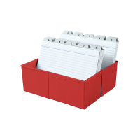 HAN A5 red index card box HA-975-17 218030