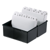 HAN A6 black index card box HA-976-13 218034 - 3