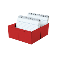 HAN A6 red index card box HA-976-17 218038