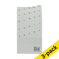 HAN grey tab card, 105mm x 70/80mm (3-pack)