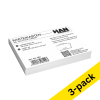HAN lined tab cards, 74mm x 52mm (3 x 100-pack)