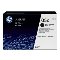 HP 05XD (CE505XD) high capacity black toner 2-pack (original HP) CE505XD 054074