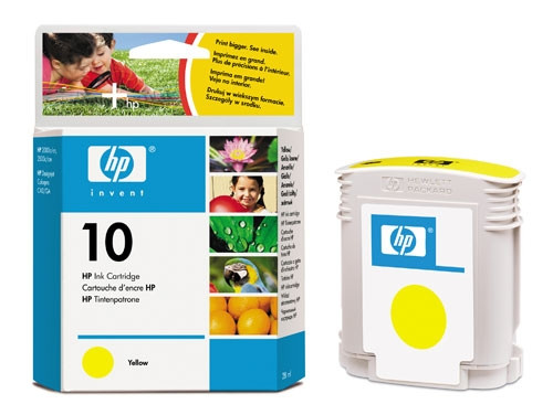 HP 10 (C4842A) yellow ink cartridge (original HP) C4842AE 030290 - 1