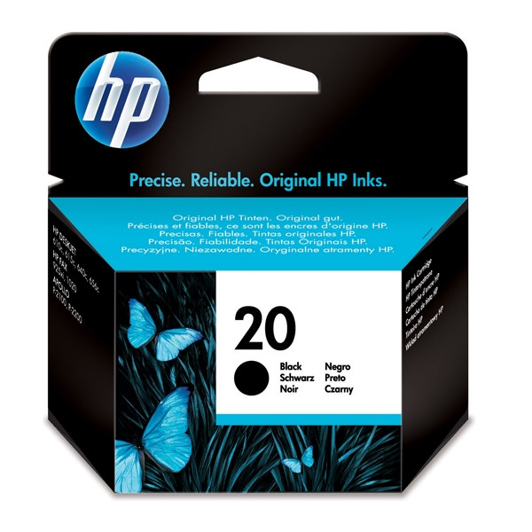 HP 20 (C6614D/DE) black ink cartridge (original HP) C6614DE 030320 - 1