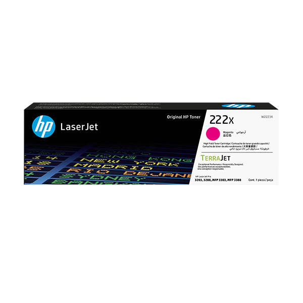 HP 222X (W2223X) high-capacity magenta toner (original) 093364 - 1