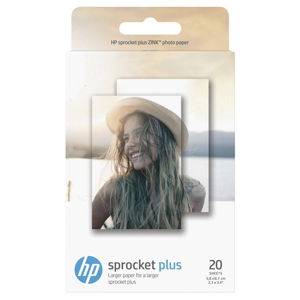 HP 2LY72A ZINK Sprocket Plus / Select Photo Paper Self Adhesive 5.8 x 8.7 cm (20 sheets) 2LY72A 151142 - 1