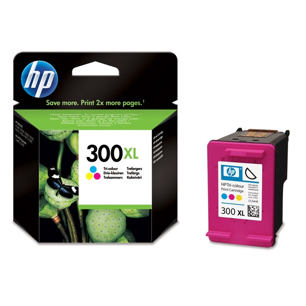 HP 300XL (CC644EE) high capacity colour ink cartridge (original HP) CC644EE 031856 - 1