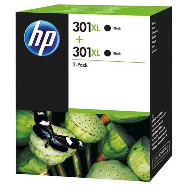 HP 301XL (D8J45AE) high-capacity black ink cartridge 2-pack (original HP) 044336 - 1