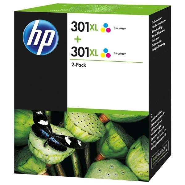 HP 301XL (D8J46AE)  high-capacity colour ink cartridge 2-pack (original HP) 044338 - 1