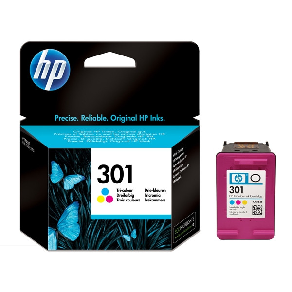 HP 301 (CH562EE) colour ink cartridge (original HP) CH562EE 044032 - 1