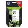 HP 301 (N9J72AE) black and colour ink cartridge 2-pack (original HP) 044518 - 1