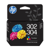 HP 302/304 (B7RT6AE) colour ink cartridge (original HP) 055628 - 1