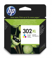 HP 302XL (F6U67AE) high-capacity colour ink cartridge (original HP) 044454