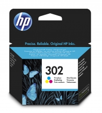 HP 302 (F6U65AE) colour ink cartridge (original HP) F6U65AE 044450