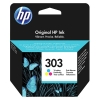 HP 303 (T6N01AE) colour ink cartridge (original HP)