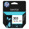 HP 303 (T6N01AE) colour ink cartridge (original) T6N01AE 055186