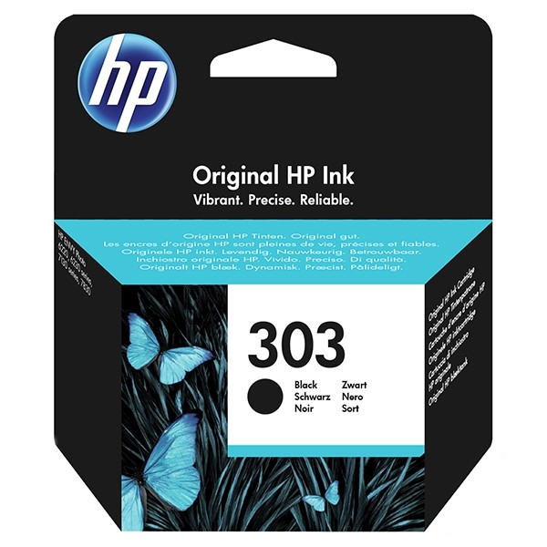 Nadruk correct nikkel HP 303 (T6N02AE) black ink cartridge (original) HP 123ink.ie