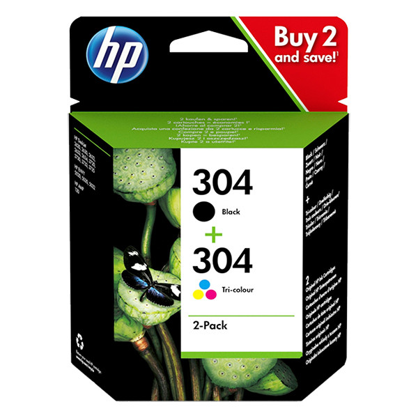 HP 304 (3JB05AE) black and colour cartridge 2-pack (original HP) 3JB05AE 044598 - 1