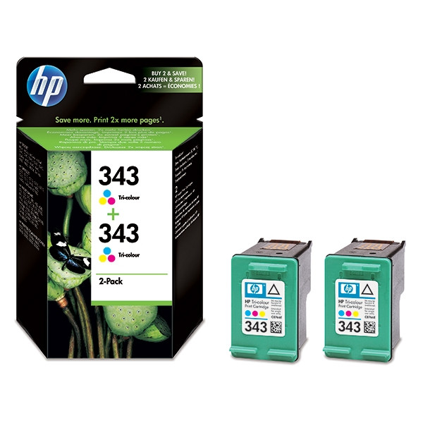 HP 343 (CB332EE) colour cartridge 2-pack (original HP) CB332EE 030449 - 1