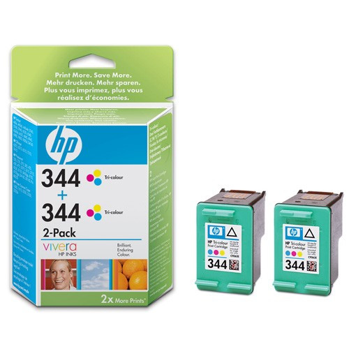 HP 344 (C9505E/EE) high capacity colour ink cartridge 2-pack (original HP) 030438 - 1