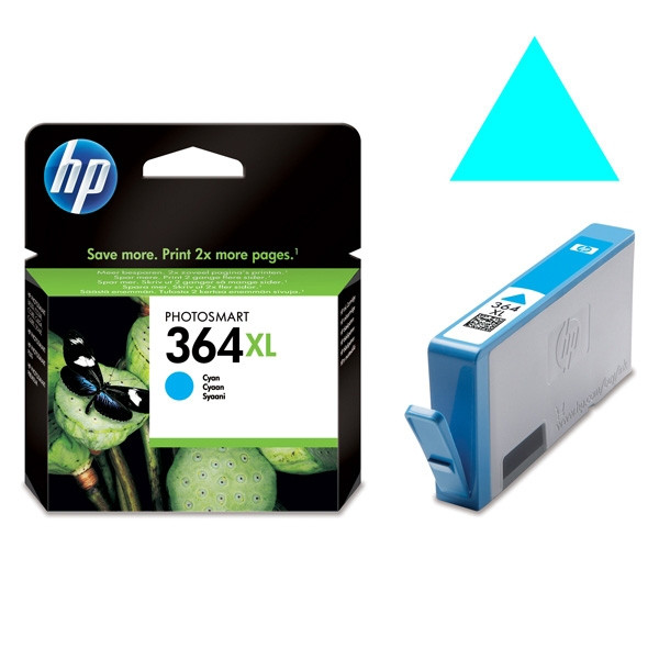 HP 364XL (CB323EE) high capacity cyan ink cartridge (original HP) CB323EE 031874 - 1