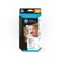 HP 364 Photo Value Pack (T9D88EE) 3 colour cartridges & paper (original) T9D88EE 055108