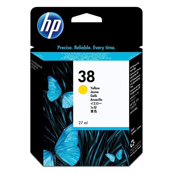 HP 38 (C9417A) yellow ink cartridge (original HP) C9417A 030470 - 1