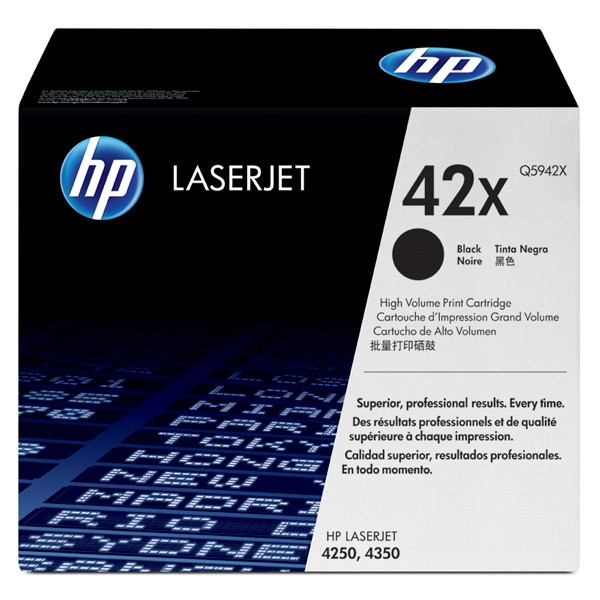 HP 42X (Q5942X) high capacity black toner (original HP) Q5942X 039520 - 1