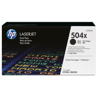 HP 504X (CE250XD) high-capacity black toner 2-pack (original HP) 054118
