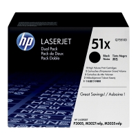 HP 51XD (Q7551XD) high capacity black toner 2-pack (original HP) Q7551XD 054084