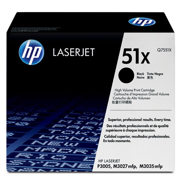 HP 51X (Q7551X) high capacity black toner (original HP) Q7551X 039725 - 1